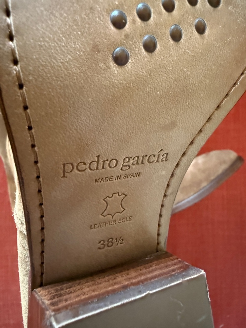 Pedro Garcia Arkansas  boots, Size 38.5 will fit best if you wear US 8 NEW - Picture 12 of 12